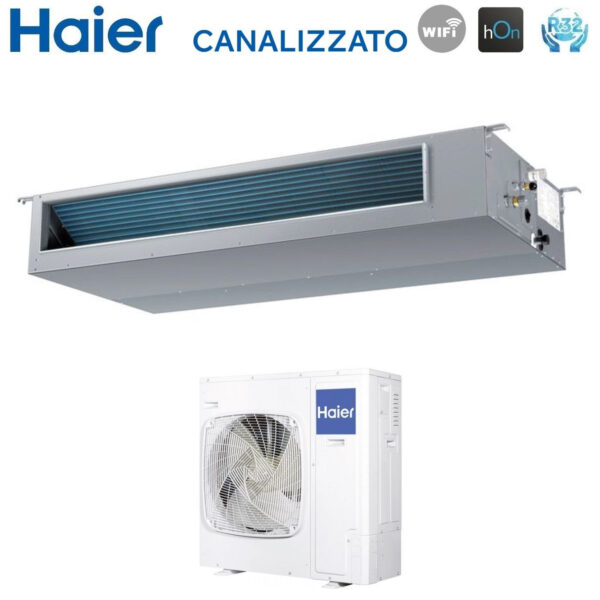Haier Canaliseerbaar Middel druk 36000 Btu AD105S2SM3FA R-32 Ingebouwde Wi-Fi Optioneel