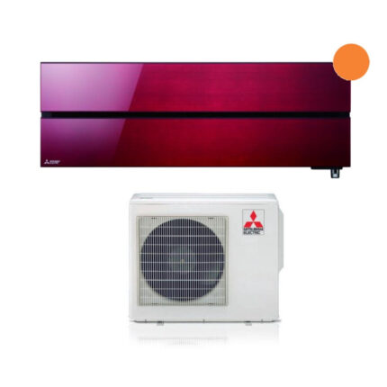 Airconditioner Mitsubishi Electric Kirigamine Style 18000 Btu Ruby Red R-32 Geïntegreerde Wi-Fi