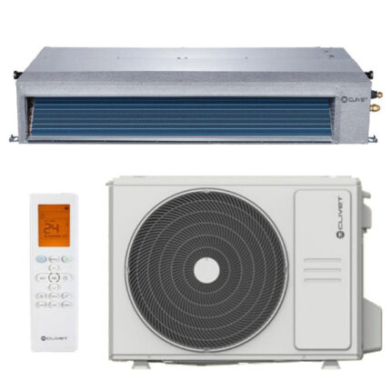 Clivet Inverter luchtgeleidbare airconditioner Duct 2 36000 Btu ID3-XY 105M R-32 optionele Wi-Fi met infrarood afstandsbediening