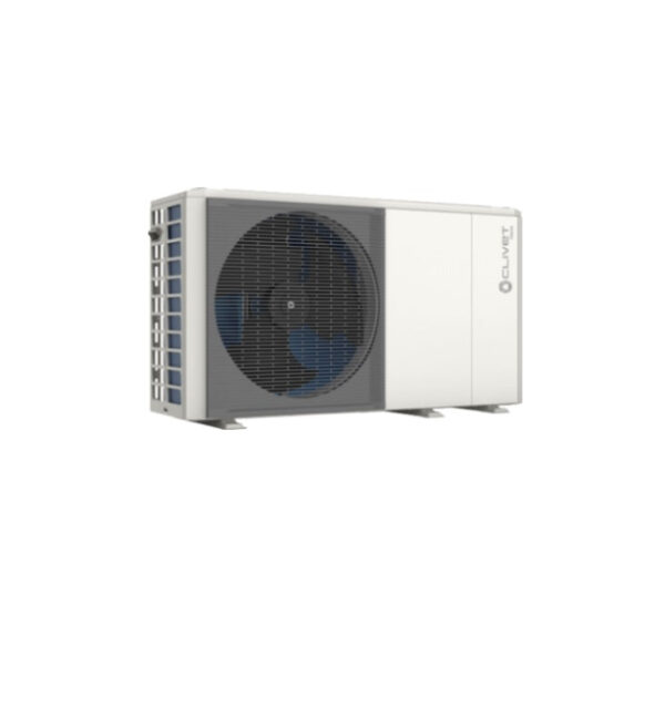 Monobloc lucht-water warmtepomp inverter Clivet EDGE EVO 2.0 - EXC 15,9 kW WiSAN-YME 1 S 8.1 R-32 met draadbediening en Wi-Fi.