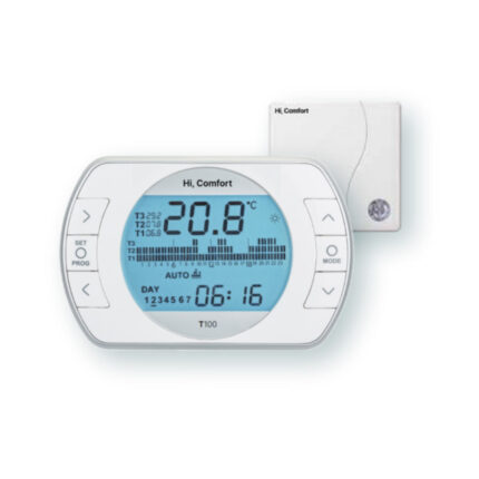 Afstandsbediening Beretta Universele Chronothermostaat HI COMFORT T100 Wi-Fi 20193354 - met LCD-display en knopbediening.