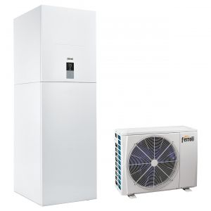 Omkeerbare lucht-water warmtepomp Ferroli OMNIA ST 3.2 04 met R-32 integratie - Bediening inbegrepen.