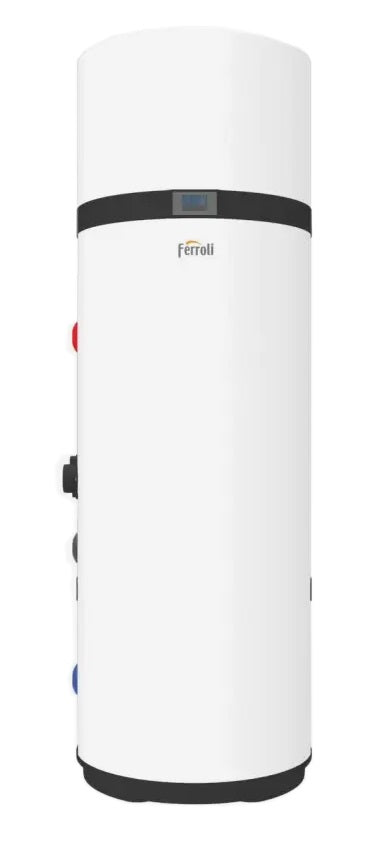 Moderne Warmtepomp Boiler Ferroli EGEA TECH HT 200 2CP0022F met geïntegreerde Wi-Fi A+