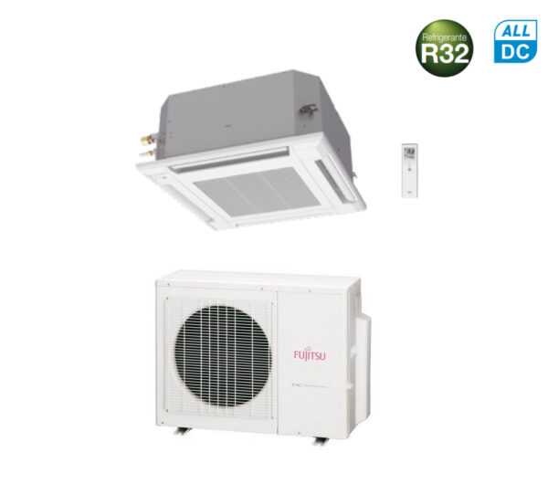 Airconditioner Fujitsu Cassette 4 Wegen serie KV ECO 14000 Btu R-32 cod. AUXG14KVLA  A++ - NIEUWHEID