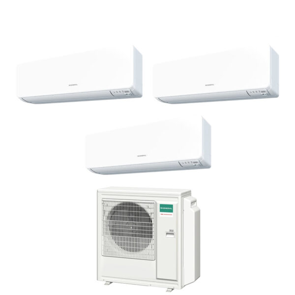 Airconditioner General Fujitsu Trial Split Inverter serie KG 9+9+14 met AOHG30KBTA4 R-32 Wi-Fi Optioneel 9000+9000+14000