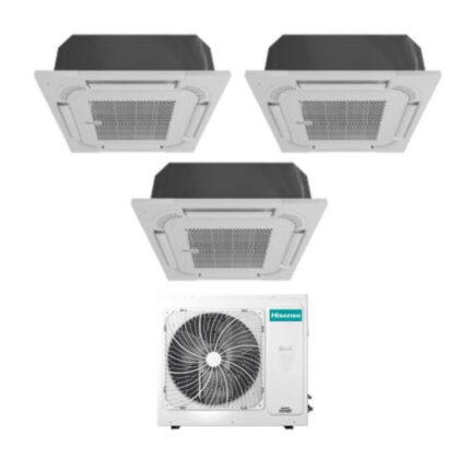 Klimaatregelaar Airconditioner Hisense Trial Split Cassette 9+9+12 met 4AMW81U4RAA R-32 Optionele Wi-Fi 9000+9000+12000 - Nieuw