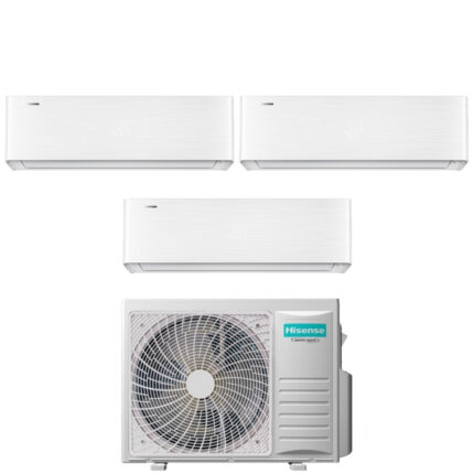 Airconditioner Hisense Trial Split Inverter serie ENERGY PRO X 9+9+9 met 3AMW52U4RJC R-32 Geïntegreerde Wi-Fi 9000+9000+9000