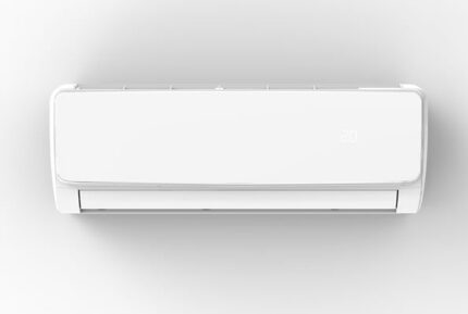 Wandventilconvettore Ideal Clima serie COMFOSPLIT IKARO HI-WALL 180 HW THE01D met bediening, witte muurbevestiging.