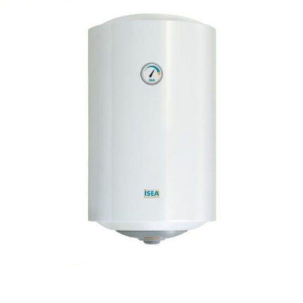 ISEA JAZZ 80-liter verticale elektrische boiler met 2 jaar garantie - witte tank met verticale installatie.