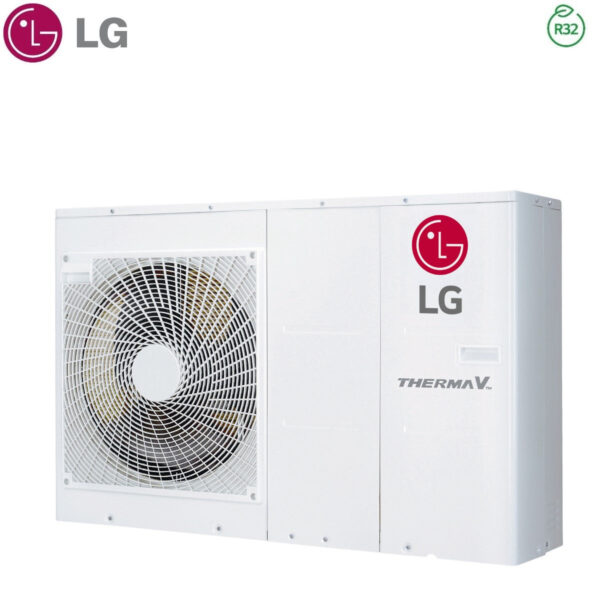 Krachtige en efficiënte LG Therma V monoblock Mini Chiller warmtepomp van 7 kW inverter, HM071MR.U44 model met R-32.