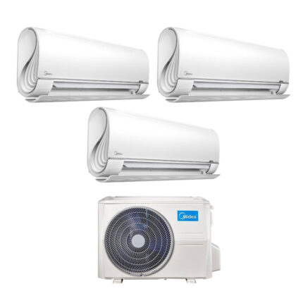 Airconditioner Midea Trial Split Inverter serie BreezeleSS+ 9+9+12 met M3OF-27HFN8-Q R-32 Geïntegreerd Wi-Fi 9000+9000+12000 - Nieuwe
