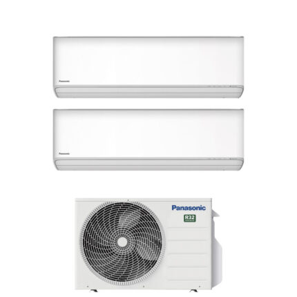 Panasonic Dual Split Inverter serie ETHEREA WHITE 9+15 met CU-2Z50TBE R-32 Geïntegreerde Wi-Fi Witte kleur 9000+15000