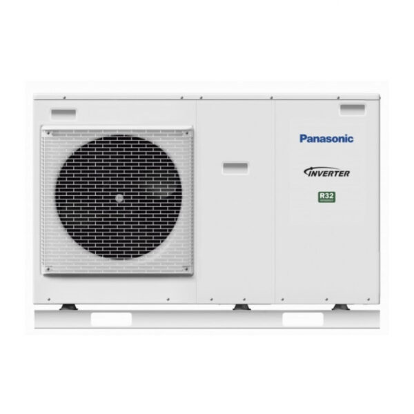 Krachtige, energiezuinige Panasonic AQUAREA 5 kW monobloc warmtepomp met Wi-Fi optie en A+++ energielabel.