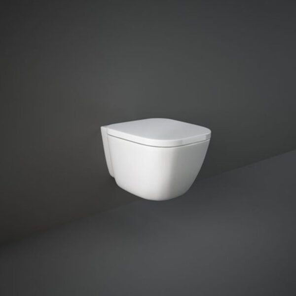 Hangend Toilet Rak One in Keramiek met Flens
