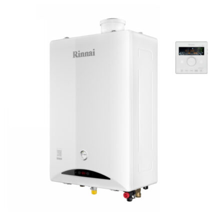 Condensatie RINNAI ketel ZEN 34 kW met geïntegreerde Wi-Fi en condensafvoerder, aardgas.