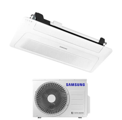 Airconditioner Samsung Cassette 1 Weg WindFree Slim 9000 Btu AC026RN1DKG/EU R-32 Wi-Fi Optioneel met Inclusief paneel