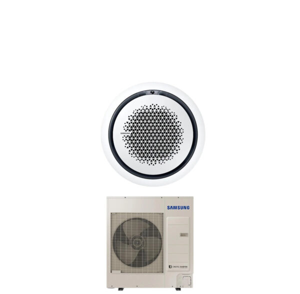 Airconditioner Samsung Inverter Cassette 360° 48000 Btu AC140RN4PKG/EU Driefasig R-32 Optionele Wi-Fi Verschillende Panelen Beschikbaar
