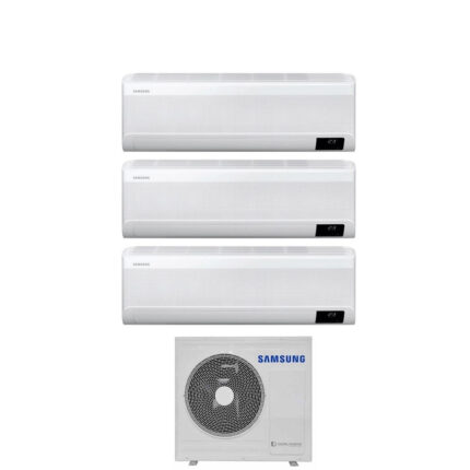 Airconditioner Samsung Trial Split Inverter serie WINDFREE AVANT 7+7+12 met AJ068TXJ3KG R-32 Geïntegreerde Wi-Fi 7000+7000+12000 - Nieuw