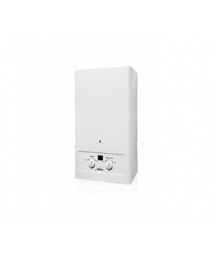 Krachtige Open Combustie Boiler Sime MINI 14 OF VA Gpl met 14 liter capaciteit, in een compact ontwerp.
