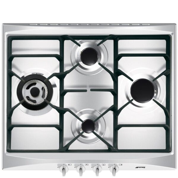 Gasfornuis Smeg SR264XGH2 4 branders (L59,5xP50) RVS