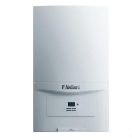 Hoogefficiënte Vaillant ecoTEC Pure VMW 246/7-2 GPL warmtepomp met bijbehorende rookafvoerset.