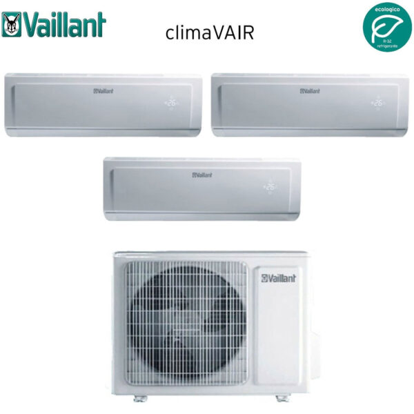 Klimaatapparaat Vaillant Trial Split Inverter serie CLIMAVAIR PLUS VAI 8 7+7+9 met VAF8-070W3NO R-32 7000+7000+9000