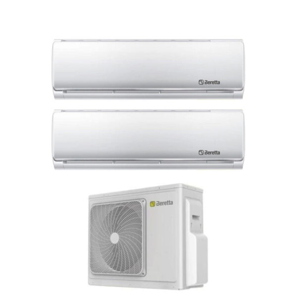 Air conditioner Beretta Dual Split Inverter Series BREVA 9+12 with 18000-2 R-32 Wi-Fi Optional 9000+12000