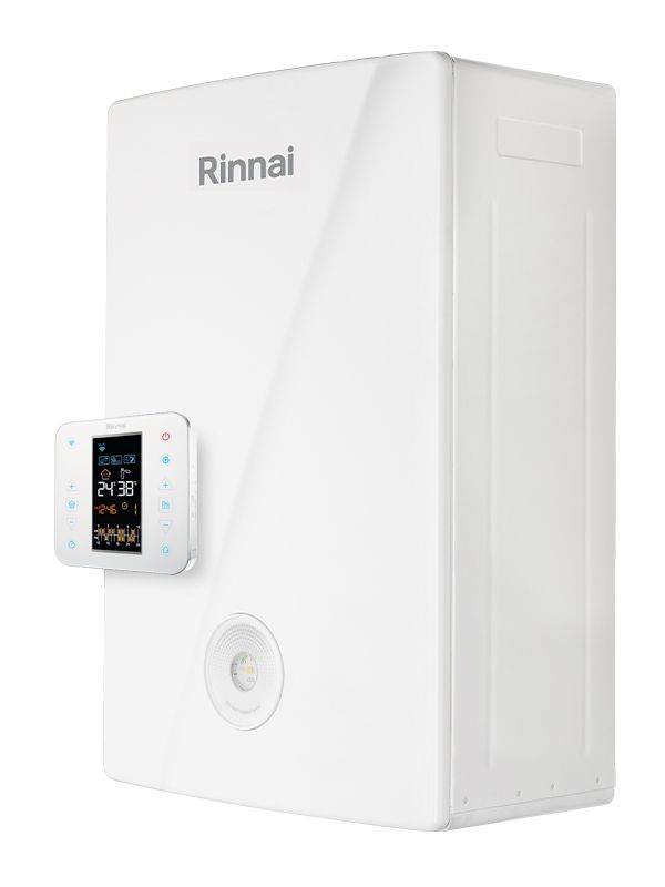 Rinnai Condensing Boiler Momiji 24 kW with Integrated Wi-Fi Chronothermostat LPG Low NOx with Standard Double Flue Exhaust Kit