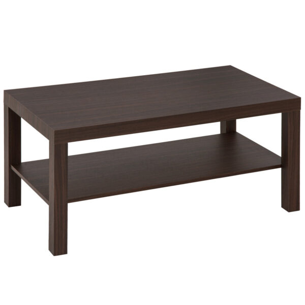 Easycomfort Klassieke rechthoekige salontafel met linthout 90×45×44,5cm