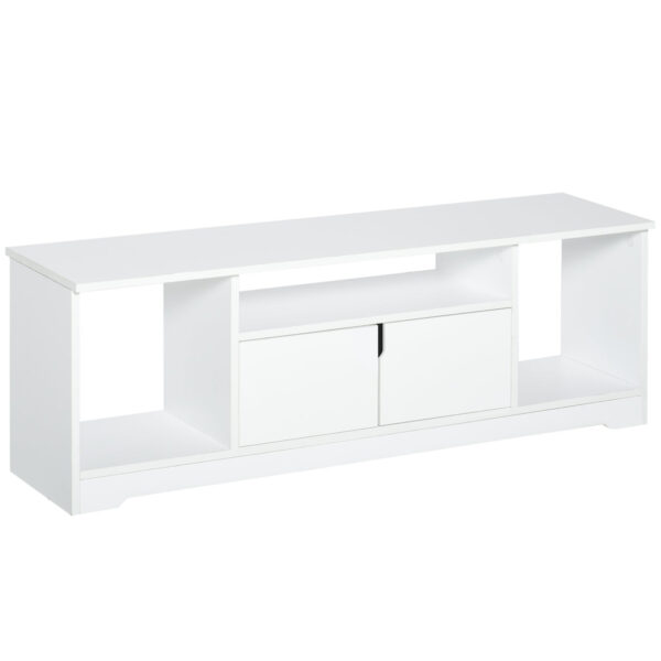 Easycomfort Mobile TV Door Up to 42" with Wardrobe and Rope Open in Wood, 120x30x41cm