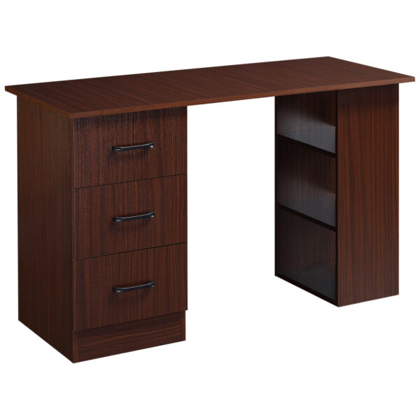 Easycomfort Desk Bureau met 3 cassettes en 3 omkeerbare houten linten, 120x49x72cm, Noise