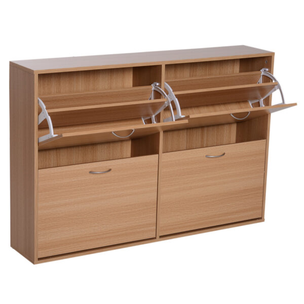 Easycomfort Shoe Saving Space Capacity 24 Input and Wooden Bedroom 120x24x81cm