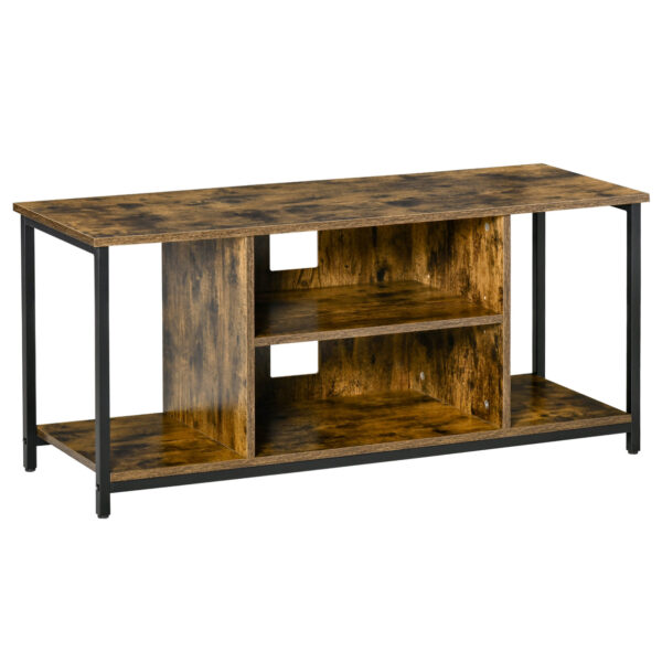 Easycomfort Mobile TV from Living Room in Industrial Style, Wood and Steel, 110x40x50cm