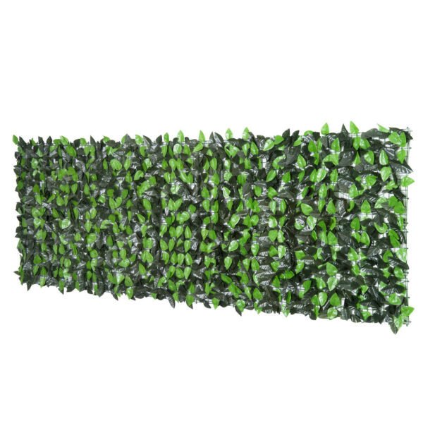 EASYCOMFORT Roll of Artificial Synthetic Faux Evergreen Hedge 1×3m Balcony Garden Fence