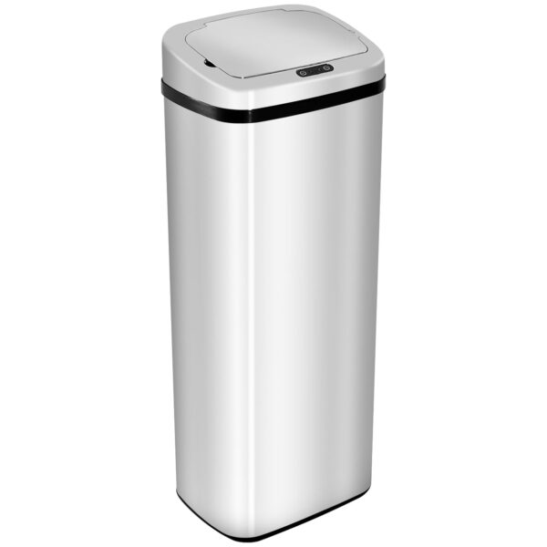 Easycomfort Automatisch openende patch met infraroodsensor, Innox-staal, 50L, Kleur: zilver