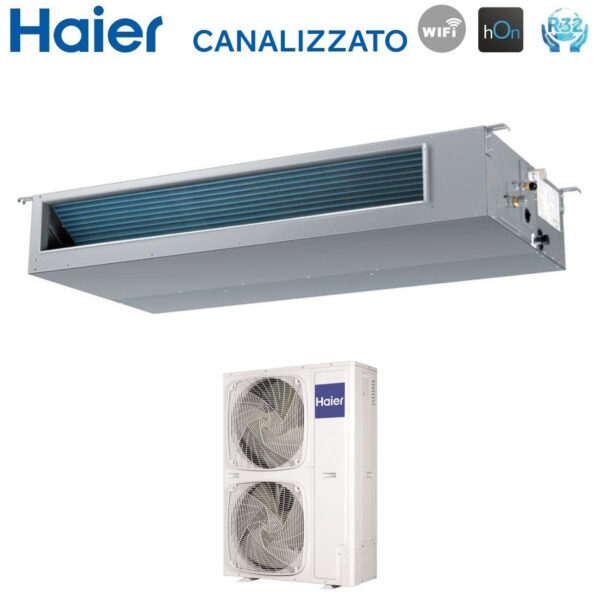 Haier Inverter Air Conditioning Ducted Medium Prevalence 60000 Btu AD160S2SM3FA Three-phase R-32 Wi-Fi Optional Haier YR-HRS01 Infrared Remote Control + RE-02 Receiver