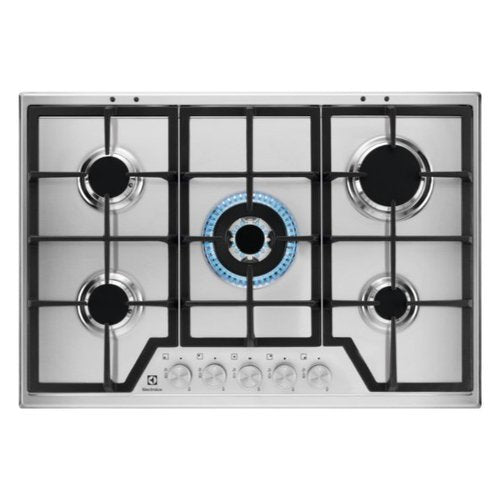 Pianokoken Een gas Electrolux SERIE 600 Kgs7536Sx 5 Fuochi (L74,4xP51) Inox