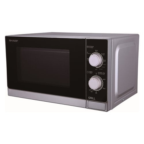 Magnetron Sharp R600IN 20 liter 800 W (A25,9xL44xP33,8) Zilveren grill