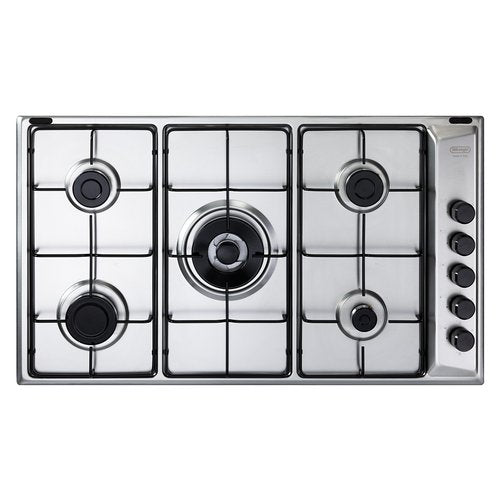 Pianokoken en gas De Longhi FAMILY Fla 59 D 5 Fuochi (L86xP50) Inox