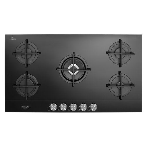 Lange gaskookpiano LIFE Nsl 590 Nc 5 Fruit (L90xP51) Vetroceramisch zwart