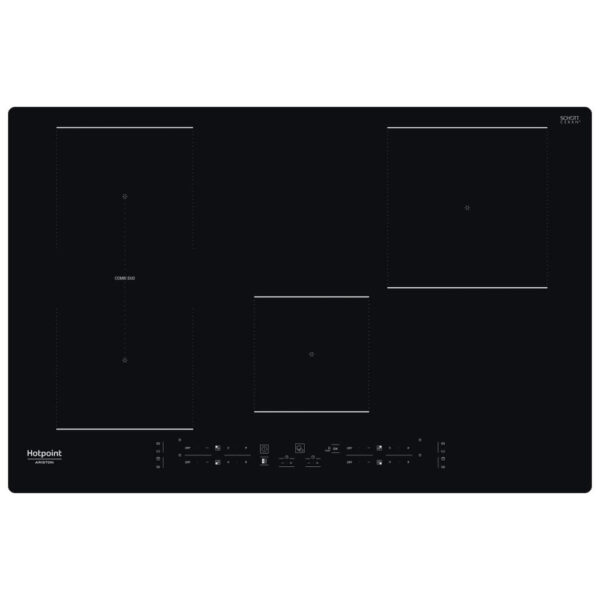 Plan A Inductie Hotpoint HB 0577B NE 4 Vuurwerk (L77xP51) Vetroceramisch Zwart