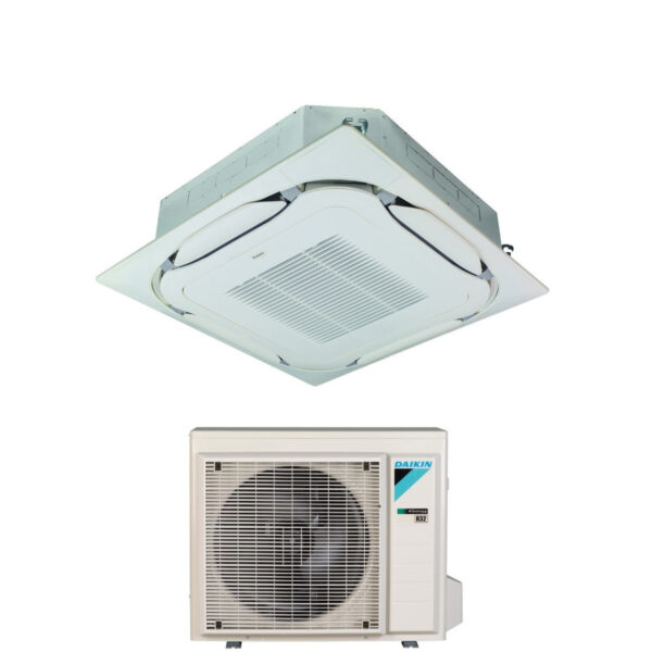 Daikin Bluevolution Round Flow Cassette Air Conditioner 21000 BTU FCAG60B R-32 Wi-Fi Optional with Wire Control and Grille - Italian Warranty