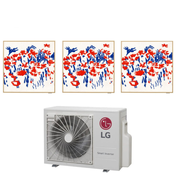 LG Trial Split Inverter Airconditioner ARTCOOL GALLERY 9+12+12 serie met MU3R21 R-32 Wi-Fi Optioneel 9000+12000