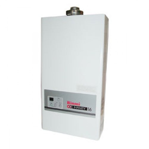 SCALDABAGNO A GAS RINNAI INFINITY 16I INTERNATIONAL METAN COMPLET OF KIT FUMI