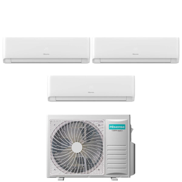 Air conditioner Hisense Trial Split Inverter Series ECOSENSE 9+12+12 with 3AMW72U4RJC R-32 Wi-Fi Integrated 9000+12000+12000