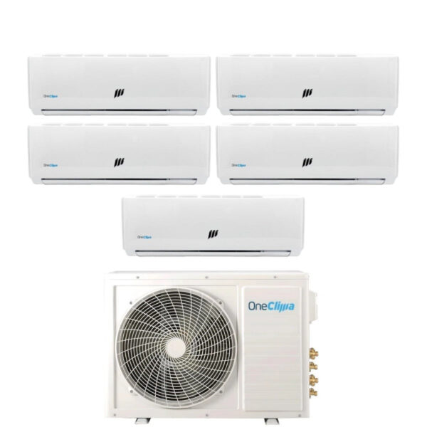 OneClima Penta Split Inverter Serie PRO 9+12+12+12+12 met MLT42x5/Y24 R-32 Wi-Fi Optioneel 9000+12000+12000+12000+12000