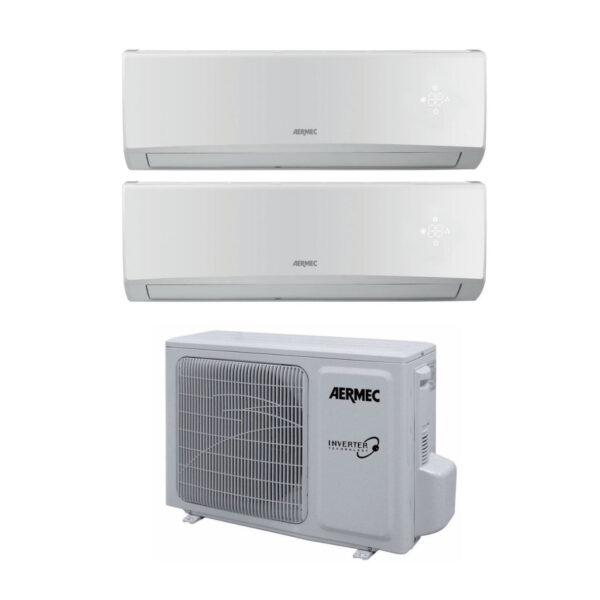 Aermec Dual Split Inverter Airconditioner SLG 9+12 Serie met MLG520 R-32 Wi-Fi Optioneel 9000+12000