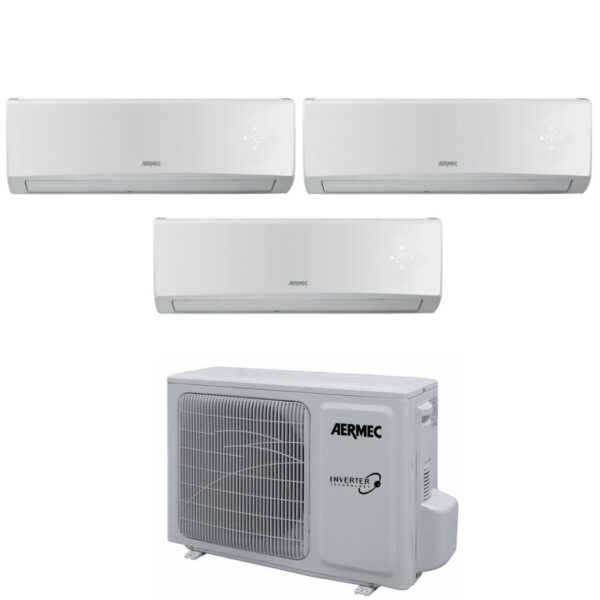 Aermec Trial Split Inverter Airconditioner SLG 9+12+12 Serie met MLG630 R-32 Wi-Fi Optioneel 9000+12000