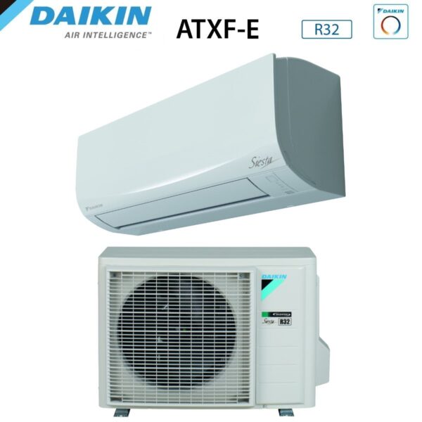 KOOPJE Daikin airconditioneromvormer SIESTA ATXF-E-serie 9000 Btu ATXF25E + ARXF25E R-32 Wi-Fi Optioneel Klasse A++/A+ - Nieuw