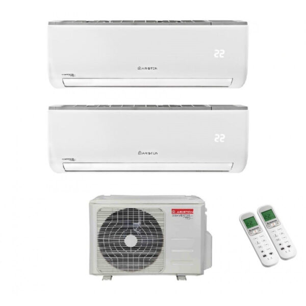 ARISTON DUAL SPLIT INVERTER AIRCONDITIONER NEVIS 12+12 serie met DUAL 55 XD0B-O 12000+12000